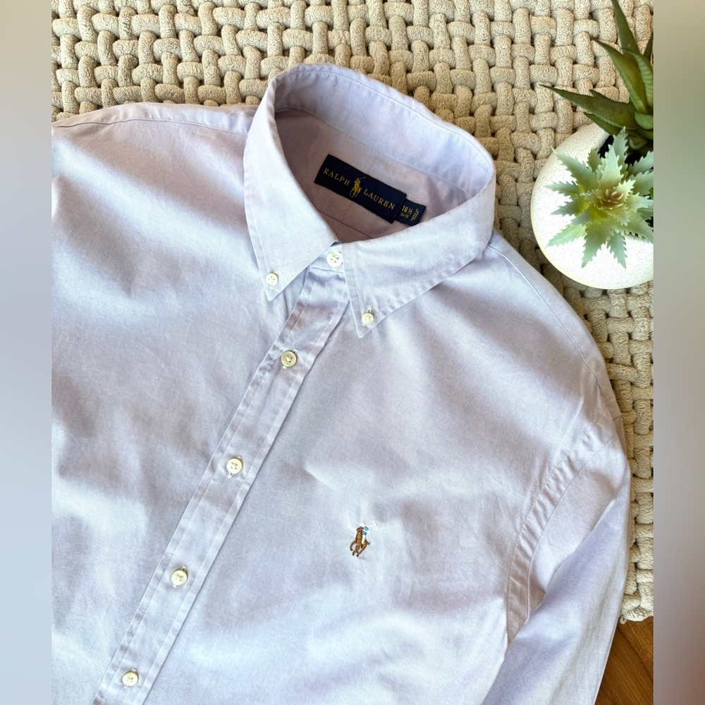 Polo Ralph Lauren | Men's Iconic Oxford Shirt in Thistle | 16.5 34/35